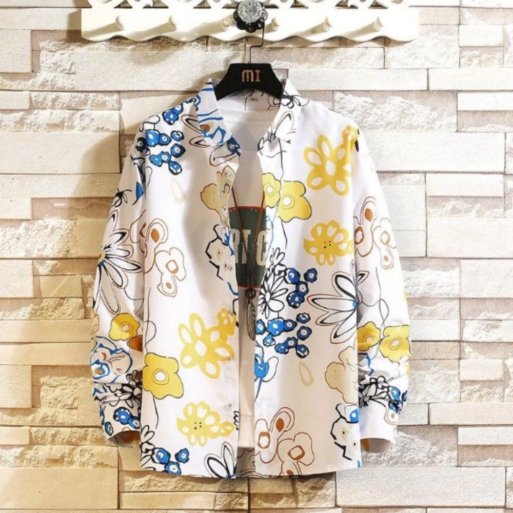 Floral Long-Sleeve Printed Shirt